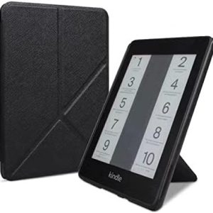 Case for 6.8" Kindle Paperwhite (11th Generation-2021), Vertical Standing Case with Auto Wake/Sleep Feature Origami Cover for Kindle Paperwhite Signature Edition ereader,Black