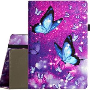 Pudiceva Universal Case for 6",6.8",7" Kindle/Kindle Paperwhite/Kobo/Nook/Tolino/E-Book Tablet,Slim Folding Stand Folio Tablet Cover for Universal 6-7 Inch Tablet eReader,Butterfly 01